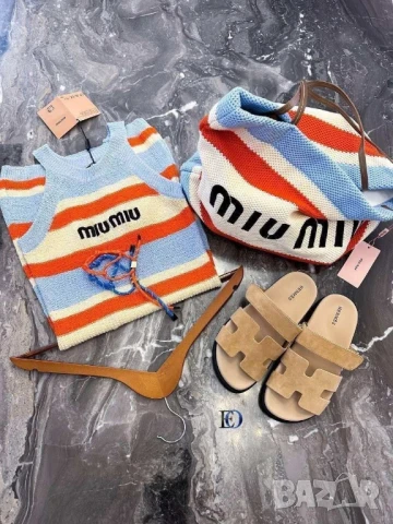 плажна рокля и чанта miu miu , снимка 8 - Рокли - 51024647