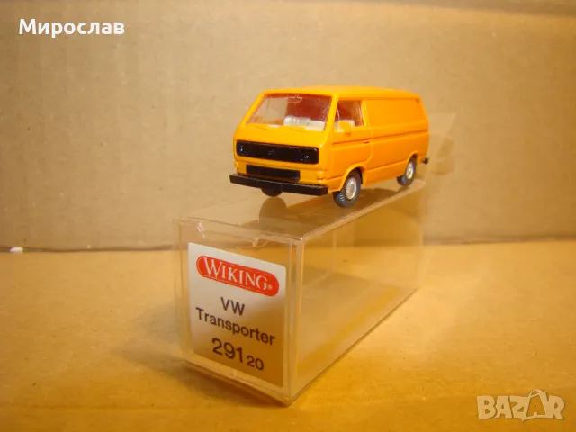 WIKING H0 1/87 VW TRANSPORTER МОДЕЛ ИГРАЧКА КОЛИЧКА БУС, снимка 2 - Колекции - 48619486