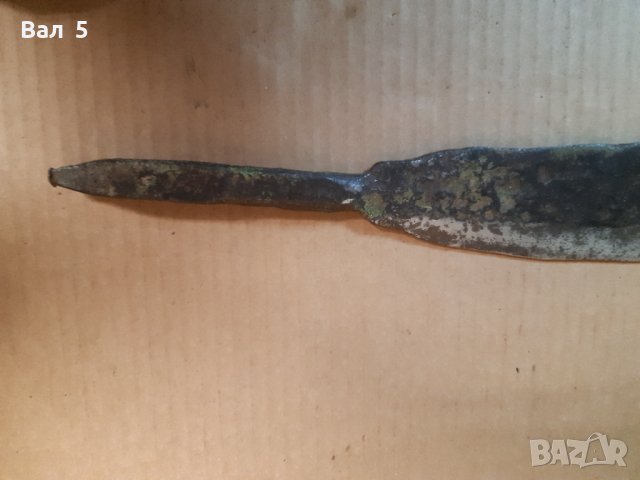 ОГРОМЕН стар кован нож, снимка 6 - Антикварни и старинни предмети - 43516198