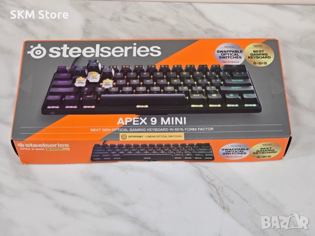 SteelSeries Apex 9 Mini: Светкавично бърза 60% гейминг клавиатура!