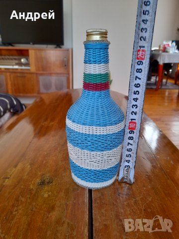 Старо плетено шише,бутилка #4, снимка 2 - Антикварни и старинни предмети - 38149611