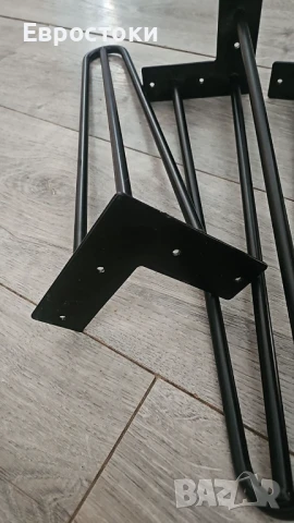 Мебелен крак тип паяк 40 см. Пакет от 3 броя. Черен, снимка 3 - Други - 50463153