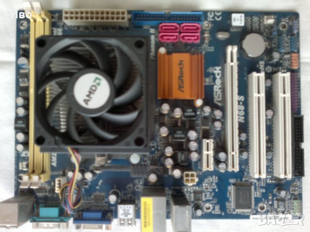 Дънна платка ASRock N68-S + процесор AMD Athlon 64 X2, 2600 MHz 5000 + RAM Kingston 2 x 1GB DDR2, снимка 6 - Дънни платки - 43563072