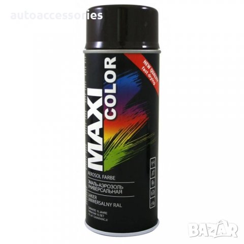 3000016075 Акрилна спрей боя Maxi Color RAL 9005 черен гланц 400мл