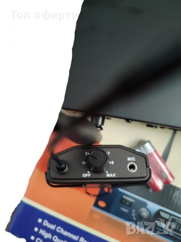 Двуканална VHF безжична микрофонна система, комплект микрофони, снимка 5 - Микрофони - 37883833