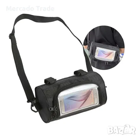 Чанта за велосипед Mercado Trade, Водоустойчив, Черен, снимка 2 - Аксесоари за велосипеди - 49350847