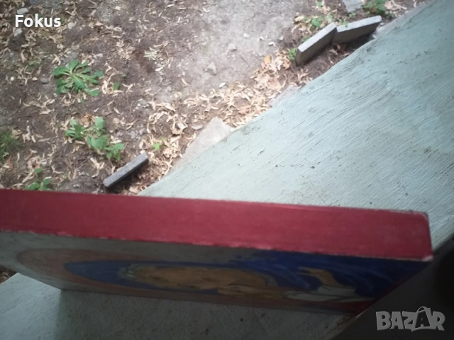 Стара ръчно рисувана икона в отлично състояние, снимка 7 - Антикварни и старинни предмети - 53464243