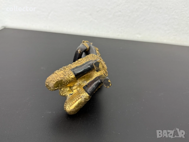 Бронзова будитска фигура. №7486, снимка 7 - Колекции - 52050138