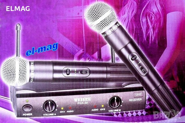 ПРОФЕСИОНАЛЕН БЕЗЖИЧЕН МИКРОФОН  ,,PGX-58'' , снимка 4 - Микрофони - 27634245