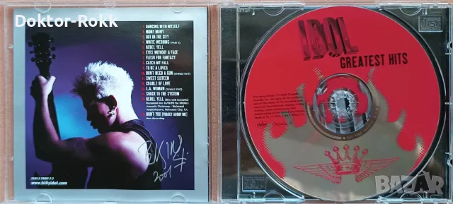 Billy Idol - Greatest Hits (CD) 2001, снимка 2 - CD дискове - 49146234