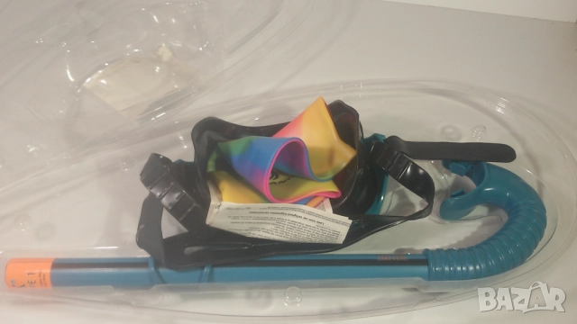 Комплект маска, шнорхел и плувна шапка, снимка 4 - Водни спортове - 52058858