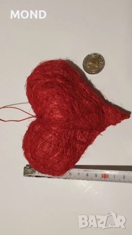 Ръчно изработено сърце от конец, снимка 7 - Ръчно изработени сувенири - 52867731