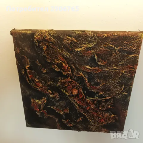 Картина абстрактна 20/20см нова авторска, снимка 4 - Картини - 47379536