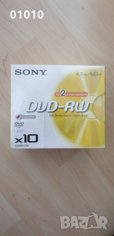 SONY DVD-RW 4.7GB, 120min,1-2x презаписваеми, снимка 1 - DVD филми - 34872762