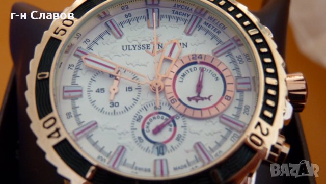 Лимитиран Ulysse Nardin Chronograph Swiss Made, снимка 2 - Мъжки - 43641151