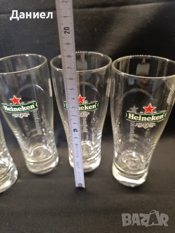 Четири чаши Хайникен, снимка 3 - Чаши - 51303647