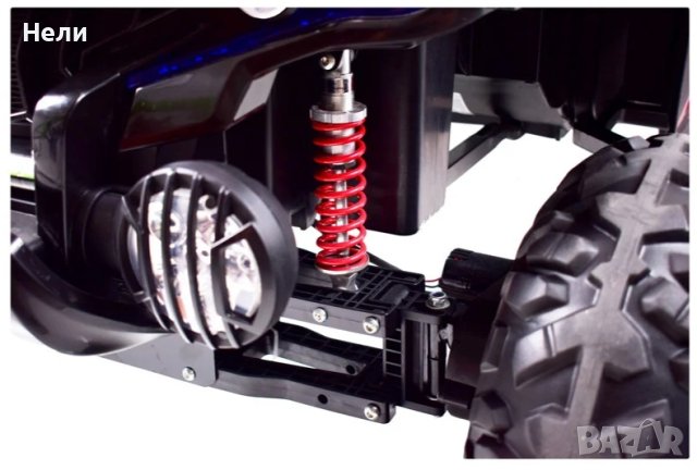 Акумулаторен Двуместен джип UTV 4X4 12V батерия,MP3 плейър, с меки гуми с двойна Кожена седалка, снимка 8 - Детски велосипеди, триколки и коли - 43684037