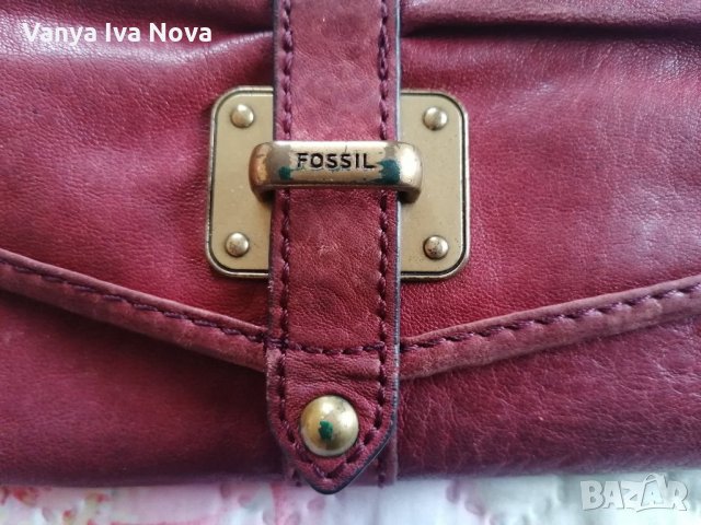 Fossil портмоне естествена кожа , снимка 2 - Портфейли, портмонета - 35357334