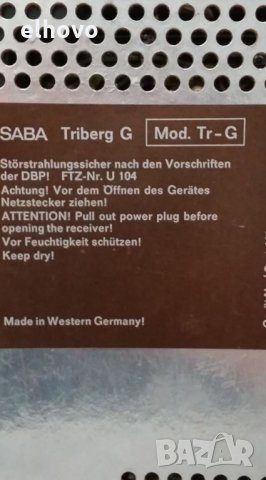 Радио SABA Triberg G, снимка 6 - Радиокасетофони, транзистори - 27420592