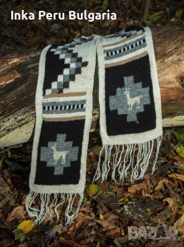  Перуански ръчно плетен шал модел Пуно от вълна на алпака различни цветове , снимка 3 - Шалове - 43029438