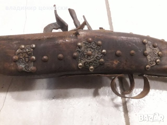 Стара кремъчна пушка,шишане, пищов, снимка 3 - Антикварни и старинни предмети - 33265685