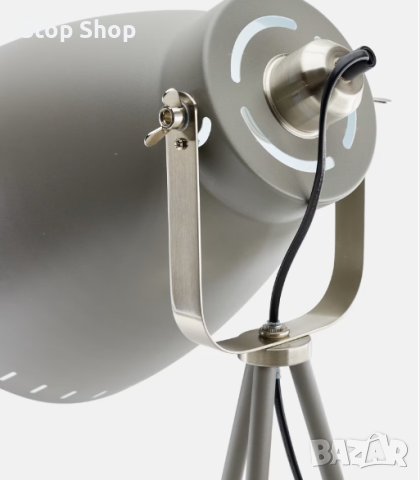 Дизайнерска лампа Подова лампа LEITmotiv Mingle 3 крака метал сива, никел, снимка 2 - Лампиони - 43938987