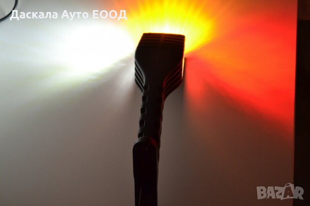 1 бр. ЛЕД LED рогчета косо с три светлини е- марк , 10-30V LR0178 , снимка 4 - Аксесоари и консумативи - 35528538