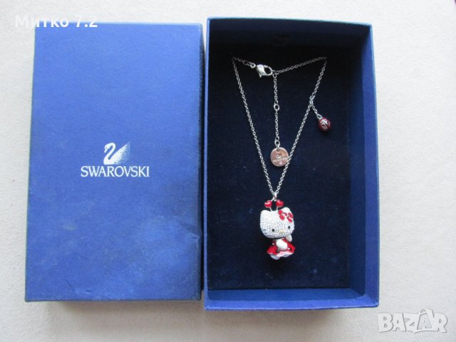 Колие Swarovski Crystal Hello Kitty, снимка 5 - Колиета, медальони, синджири - 27754476
