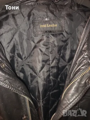 Ново Мъжко Зимно Яке Изцяло от Естествена Кожа XL , снимка 6 - Якета - 49485957