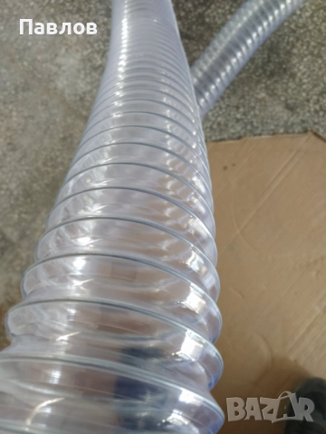 Полиуретанов маркуч за аспирация, дървообработващи и обезпрашаващи машини, пелетни горелки и др., снимка 2 - Други машини и части - 22030977