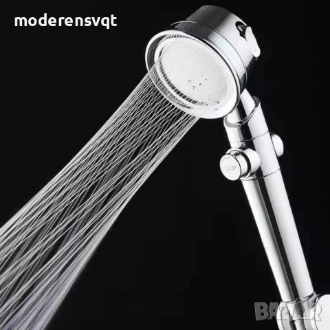 Турбо душ глава с памучен микрофилтър, 360 градуса, спирална струя, снимка 2 - Други - 37509650