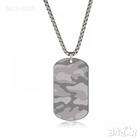 Хип - Хоп войнишка камуфлажна плочка - Silver camouflage