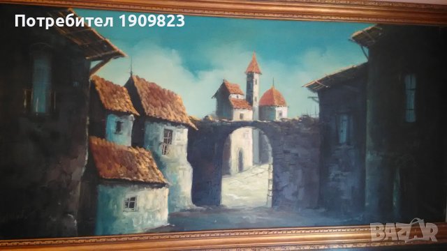 Стара огромна картина, снимка 1 - Картини - 38029971