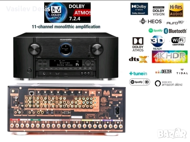Продавам ресивър Marantz SR8012, AKM DACs, снимка 5 - Ресийвъри, усилватели, смесителни пултове - 52997911