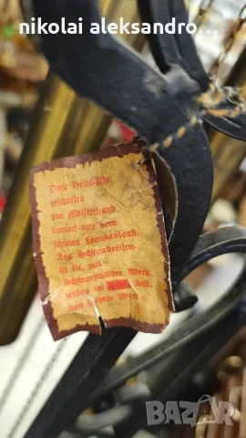 френски винтидж часовник ковано желязо , снимка 2 - Антикварни и старинни предмети - 50080488