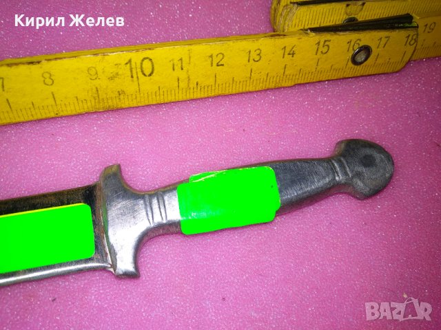 СТАРИННА КРАСИВА ЗДРАВА МАЛКА ЕРГЕНСКА КАМА МАЙСТОРСКА РЪЧНА ИЗРАБОТКА За КОЛЕКЦИЯ НОЖ НОЖЧЕ 38424, снимка 10 - Колекции - 44035755