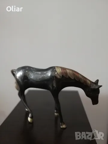 Много красива статуетка на кон. Бронз, снимка 4 - Статуетки - 47793207