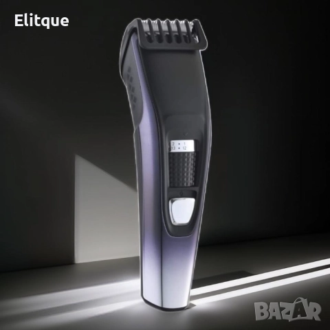 Машинка за подстригване за коса и брада зареждаща се Voltz, USB, 3W, Литиева батерия 600MA, Черна, снимка 3 - Машинки за подстригване - 52862503