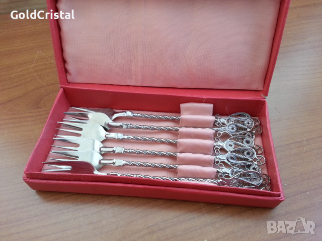 Вилички филигран, снимка 4 - Антикварни и старинни предмети - 36462003