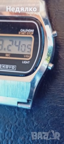 Винтидж кварцов,lcd часовник Koyo, снимка 10 - Антикварни и старинни предмети - 43490001