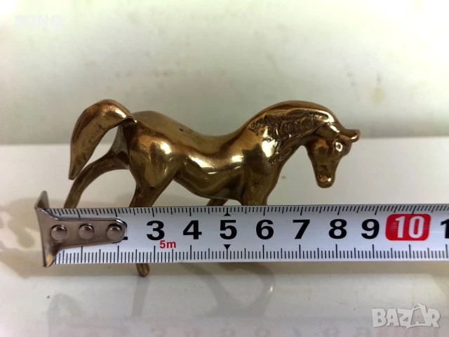 Страхотна Позлатена Колекционерска Фигурка- Кон, снимка 6 - Колекции - 51138945
