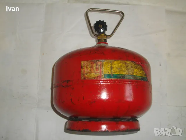 ПОЛСКА КРЪГЛА БУТИЛКА ЗА ГАЗ ПРОПАН-БУТАН СТАРО КАЧЕСТВО МАСИВНА 2,0кг ОТЛИЧНА ТИП ГАЗОВ КОТЛОН , снимка 2 - Други инструменти - 48112248