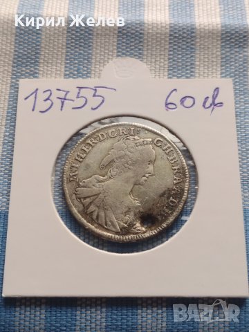 Сребърна монета 15 кройцера 1747г. Мария Терезия Кремниц Унгария 13755