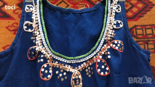 Автентичен дамски сукман с пищна украса, снимка 3 - Други ценни предмети - 52409785