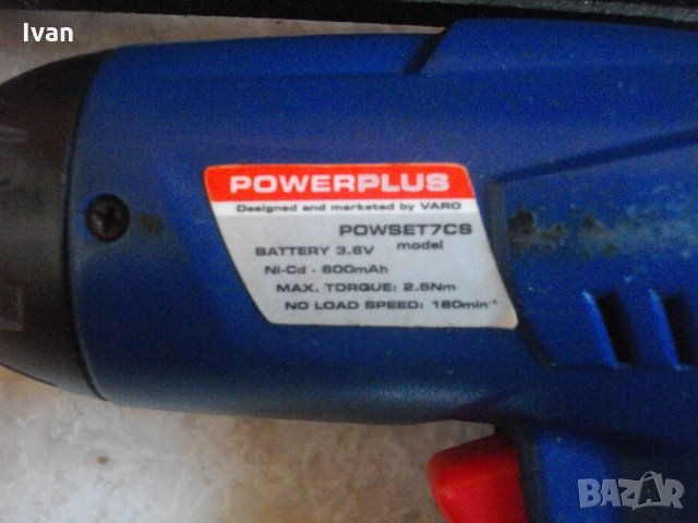 3,6 Волта Мини Винтоверт Белгийски ОРИГИНАЛЕН Отличен-Комплект-Power Plus, снимка 6 - Винтоверти - 33247516