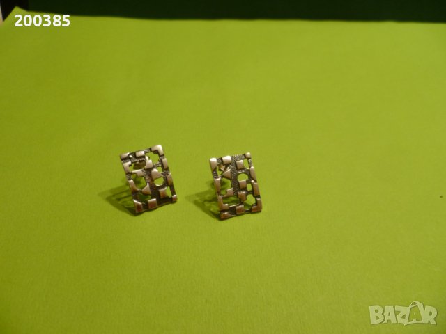 Стилни сребърни обеци, снимка 3 - Обеци - 43800806