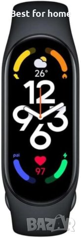 Смарт гривнa XIAOMI MI BAND 7 BLACK 1.62 ", ПУЛСОМЕР, снимка 8 - Смарт часовници - 43997108