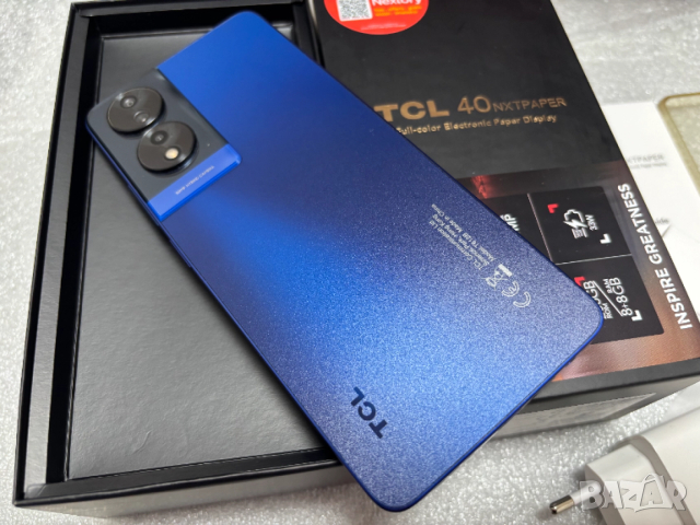 Смартфон TCL 40 NXTPAPER 8+8 GB RAM, 256 GB, Midnight blue, снимка 4 - Други - 52662732
