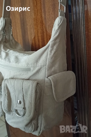 Дамска чанта с дълга широка дръжка и много джобове., снимка 5 - Чанти - 52592605