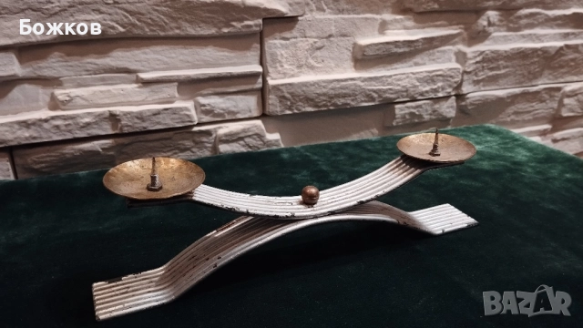 свещник месинг, снимка 5 - Други - 52547686